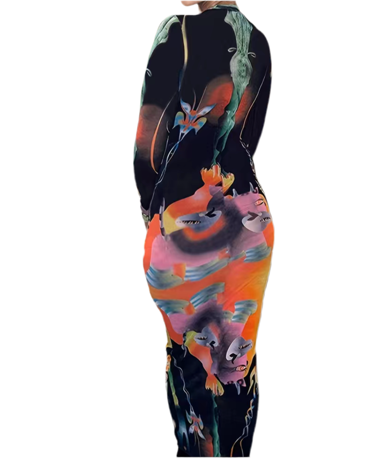 Multi-colored Maxi Dress
