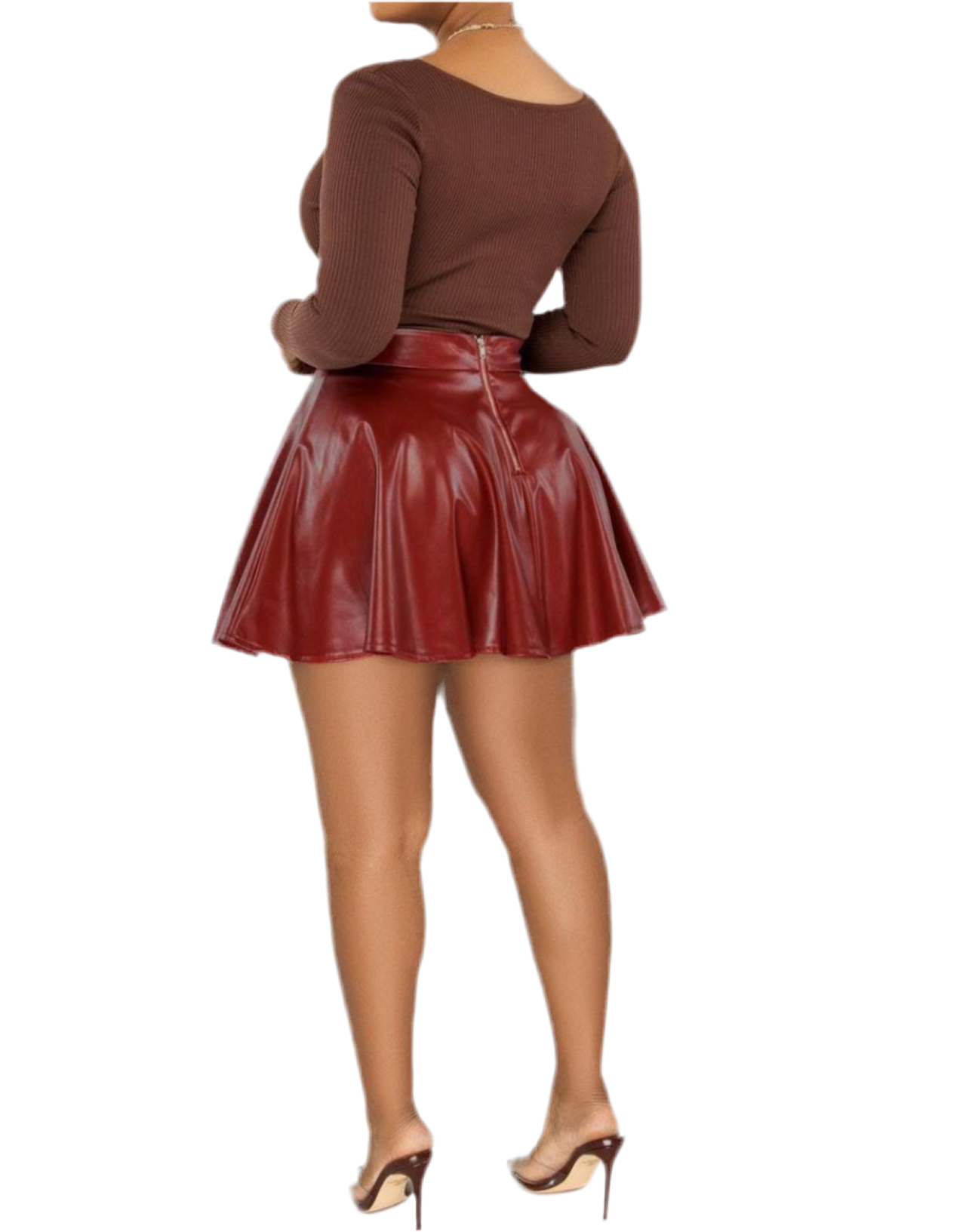 Faux Leather Mini Skirt