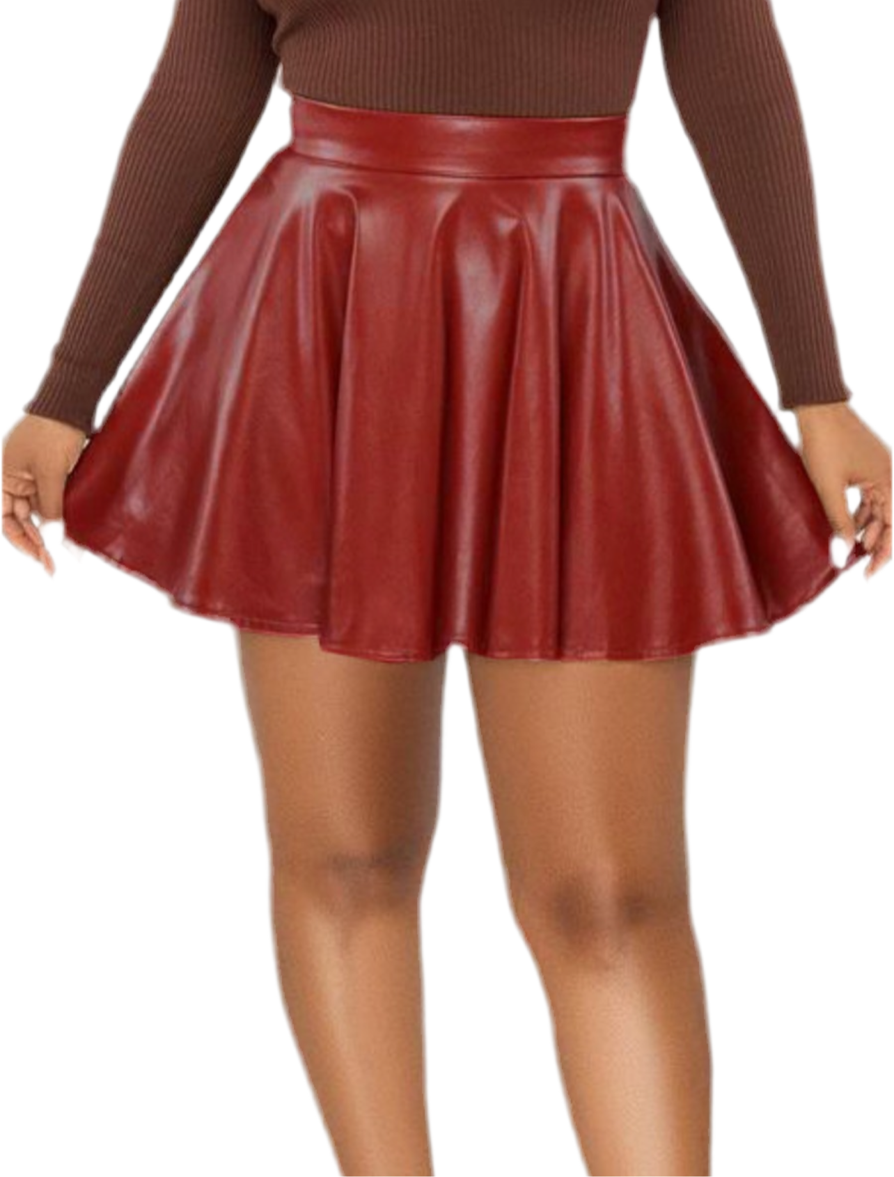 Faux Leather Mini Skirt